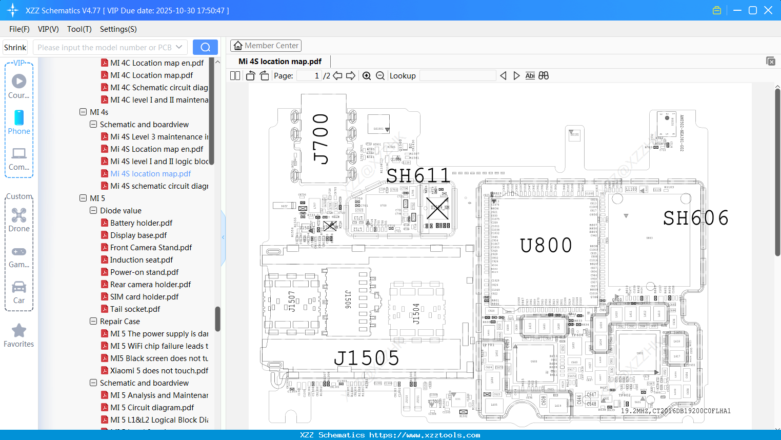 Xiaomi Mi 4S Location Map
